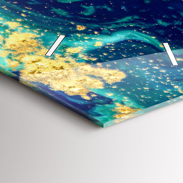 Horloge rectangulaire verticale Abstraction moderne