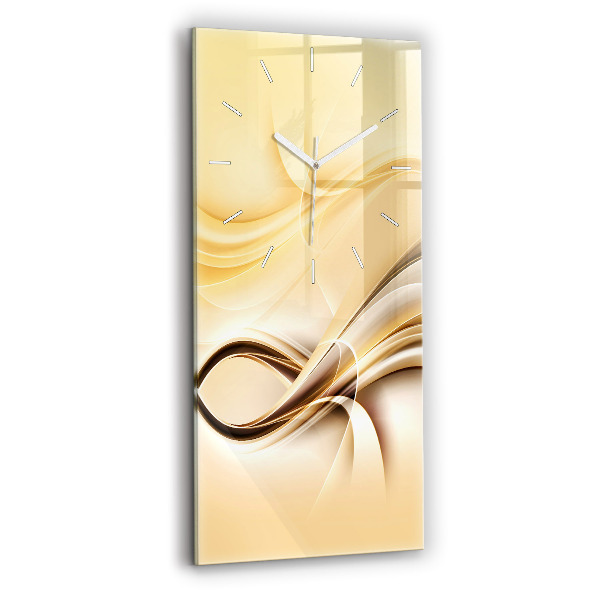 Horloge rectangulaire verticale 'Ondes d''abstraction'