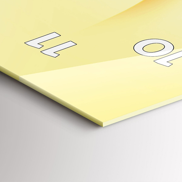 Horloge rectangulaire verticale 'Ondes d''abstraction'