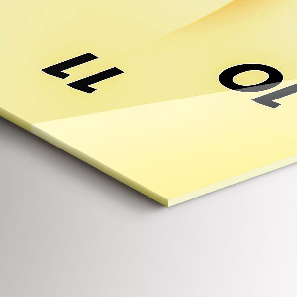 Horloge rectangulaire verticale 'Ondes d''abstraction'