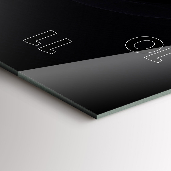 Horloge murale verticale Abstraction violette