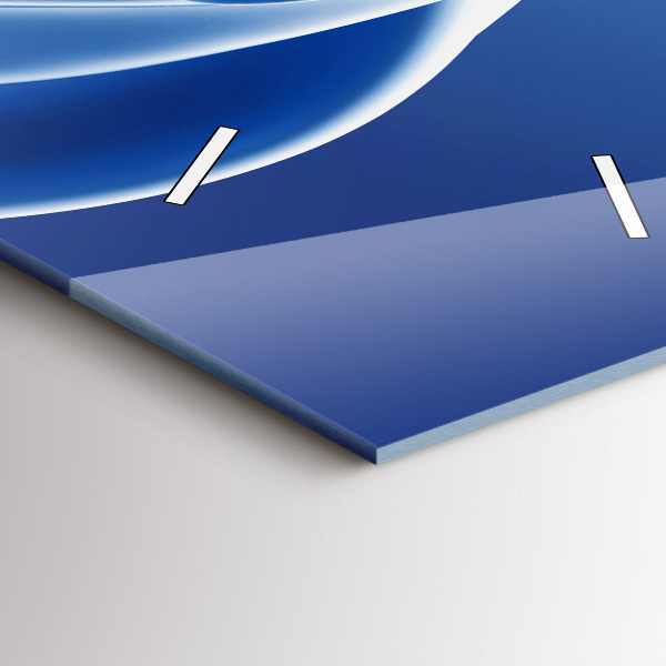 Horloge murale verticale Abstraction liquide