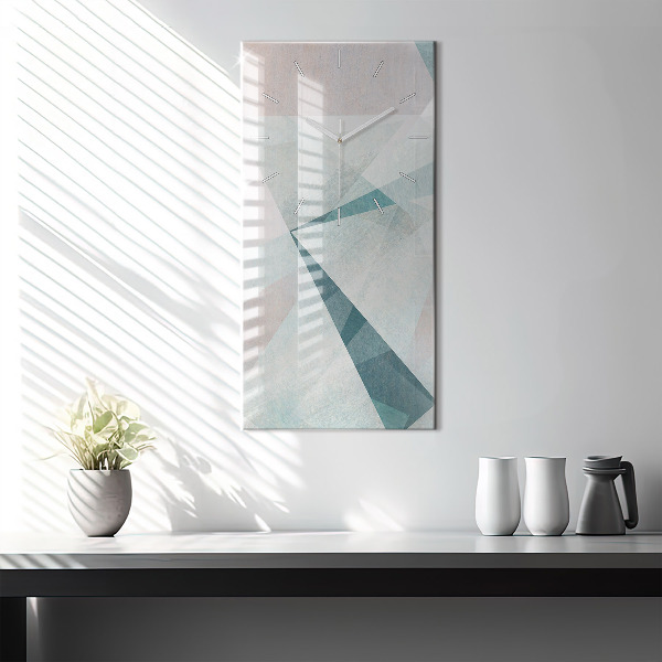 Horloge rectangulaire verticale Texture abstraite de triangles