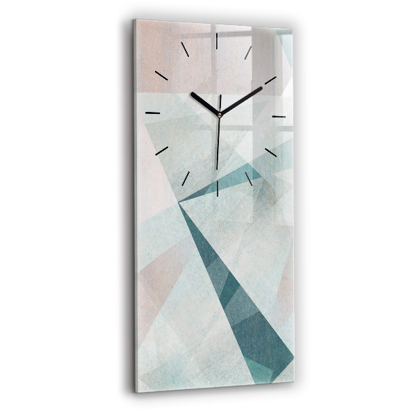 Horloge rectangulaire verticale Texture abstraite de triangles