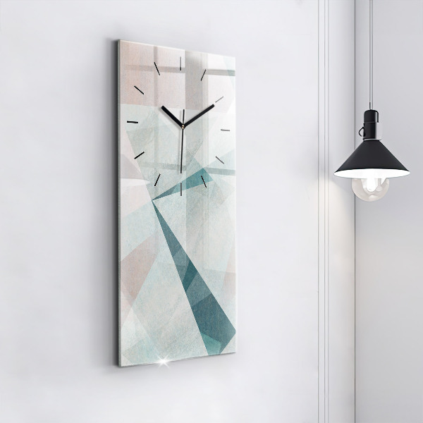 Horloge rectangulaire verticale Texture abstraite de triangles