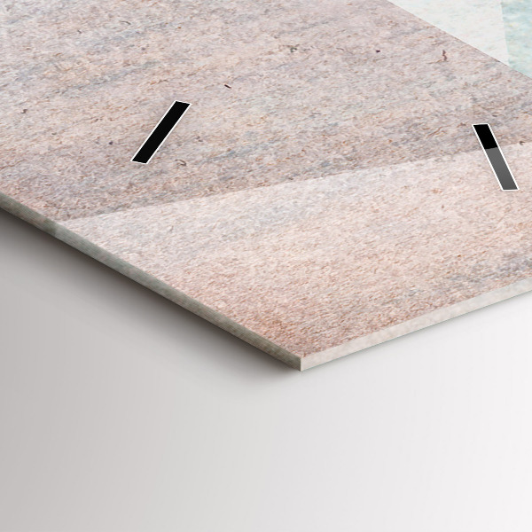 Horloge rectangulaire verticale Texture abstraite de triangles