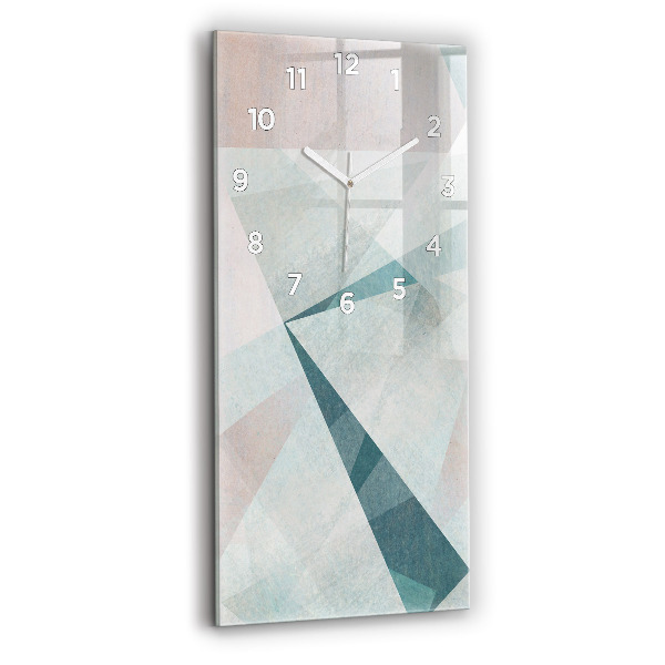 Horloge rectangulaire verticale Texture abstraite de triangles