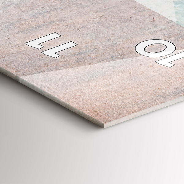 Horloge rectangulaire verticale Texture abstraite de triangles