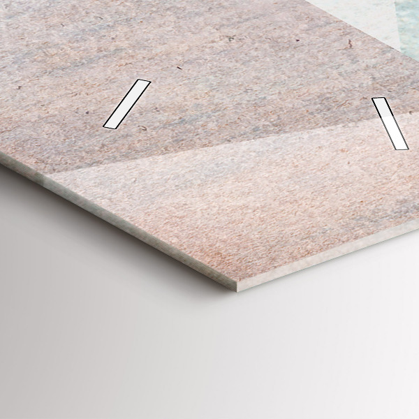 Horloge rectangulaire verticale Texture abstraite de triangles