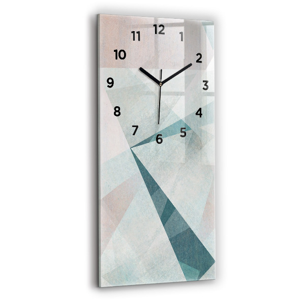 Horloge rectangulaire verticale Texture abstraite de triangles