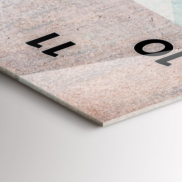 Horloge rectangulaire verticale Texture abstraite de triangles