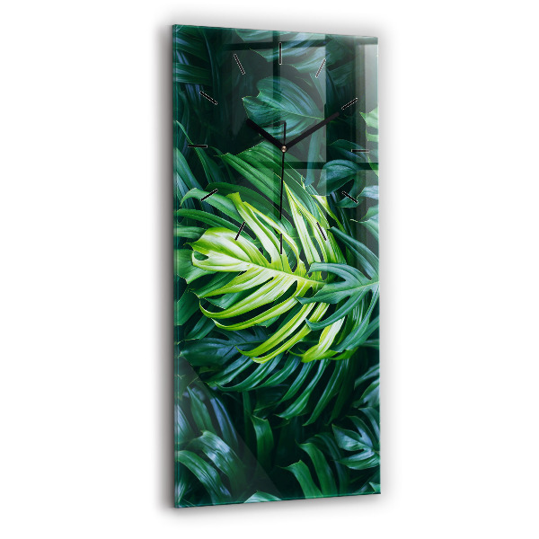 Horloge rectangulaire verticale Le côté tropical de la nature