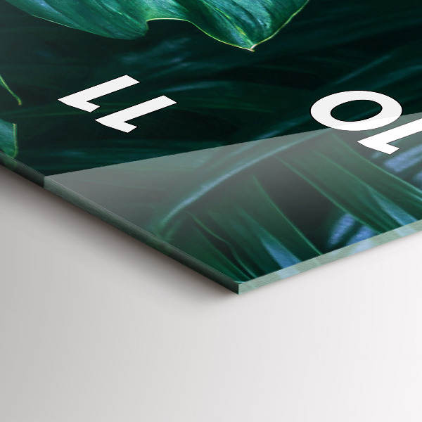 Horloge rectangulaire verticale Le côté tropical de la nature