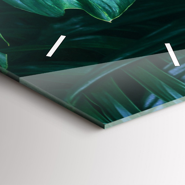 Horloge rectangulaire verticale Le côté tropical de la nature