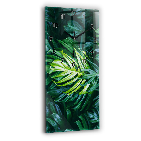 Horloge rectangulaire verticale Le côté tropical de la nature
