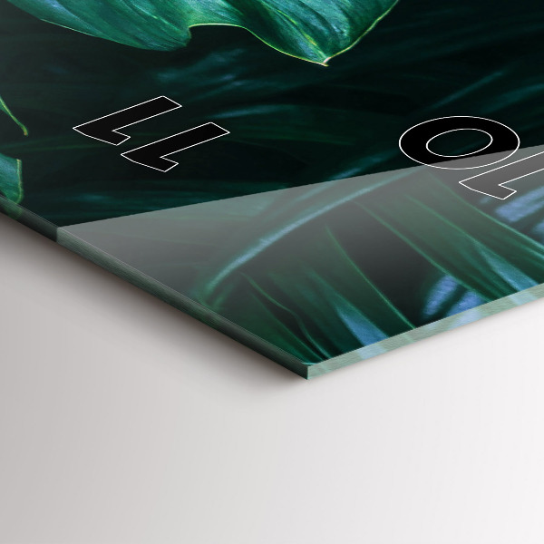 Horloge rectangulaire verticale Le côté tropical de la nature