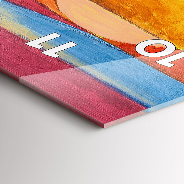 Horloge rectangulaire verticale Art Décoration Abstraction