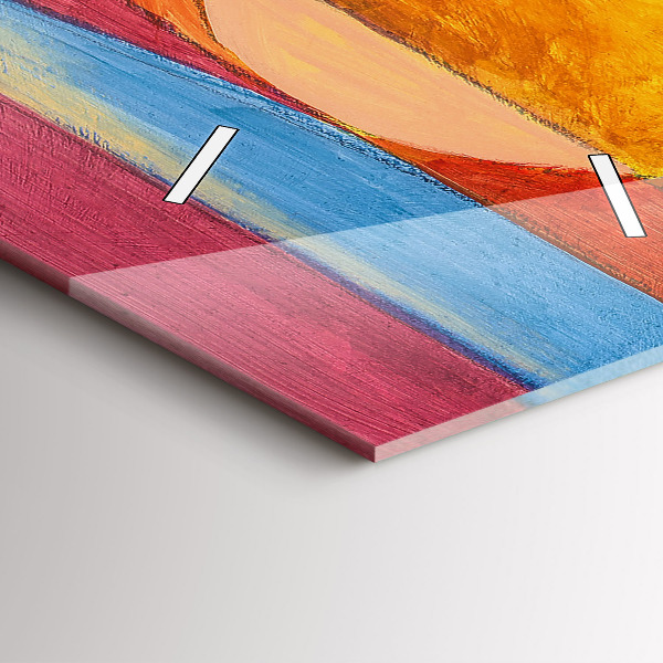 Horloge rectangulaire verticale Art Décoration Abstraction