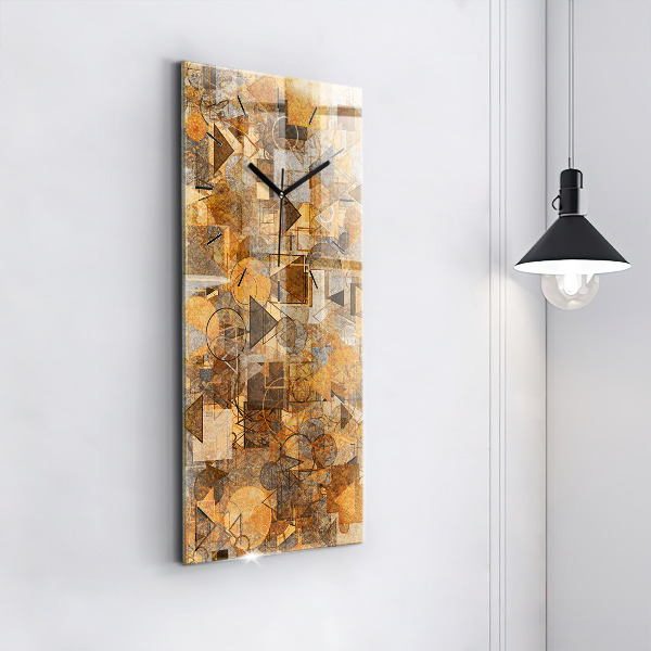 Horloge rectangulaire verticale Formes géométriques