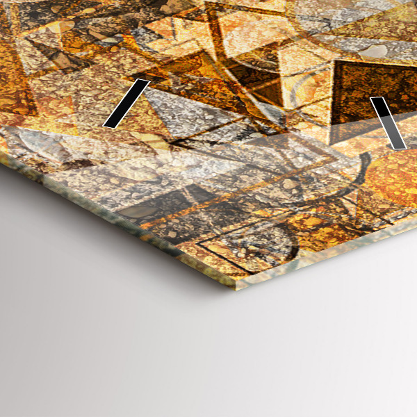 Horloge rectangulaire verticale Formes géométriques