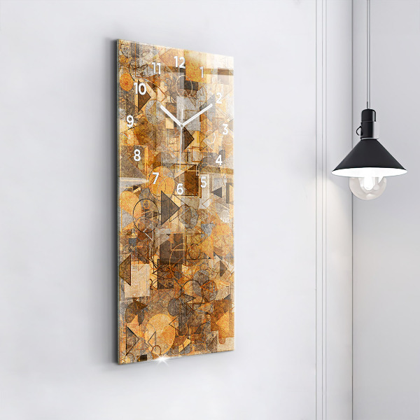 Horloge rectangulaire verticale Formes géométriques