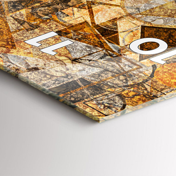 Horloge rectangulaire verticale Formes géométriques