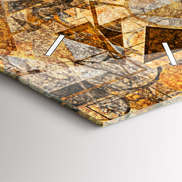 Horloge rectangulaire verticale Formes géométriques