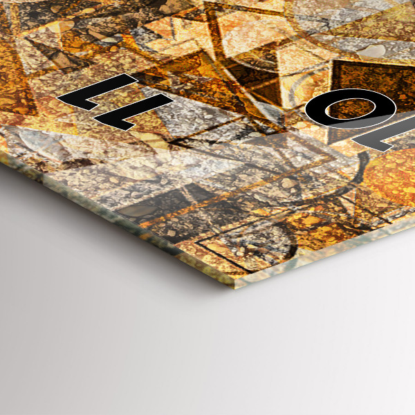 Horloge rectangulaire verticale Formes géométriques