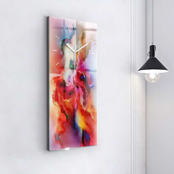 Horloge rectangulaire verticale Peinture renversée