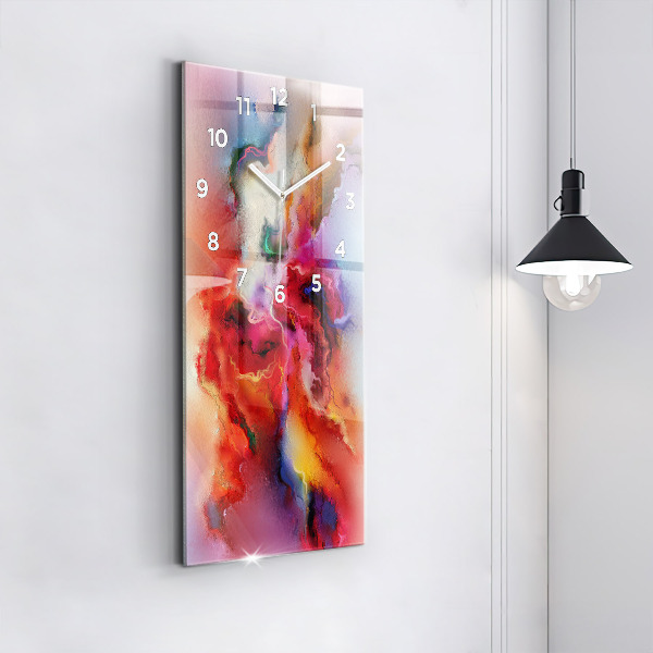 Horloge rectangulaire verticale Peinture renversée