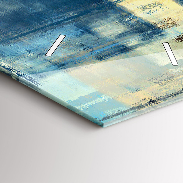 Horloge rectangulaire verticale Fond coloré - abstrait