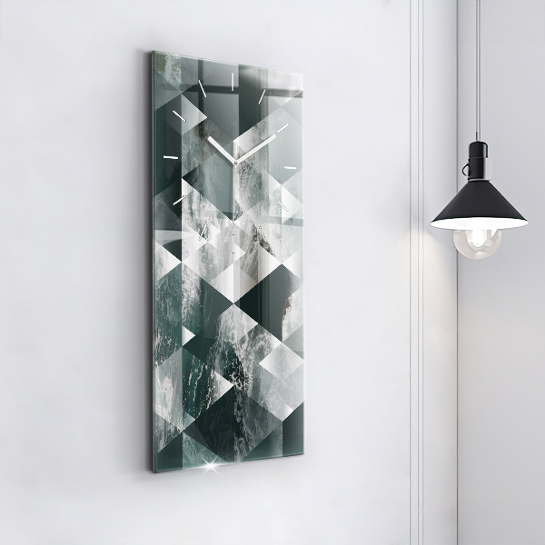 Horloge rectangulaire verticale Vagues de la mer abstraites