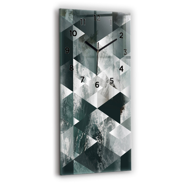 Horloge rectangulaire verticale Vagues de la mer abstraites