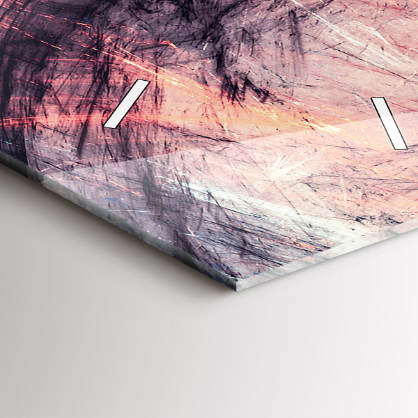 Horloge murale verticale Peinture abstraite