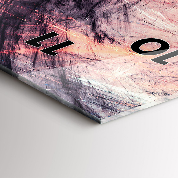 Horloge murale verticale Peinture abstraite