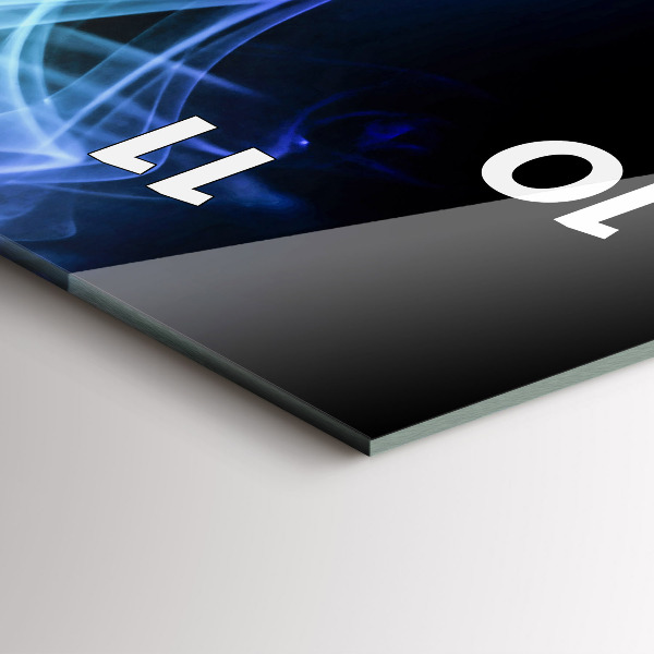 Horloge rectangulaire verticale Lignes colorées abstraites