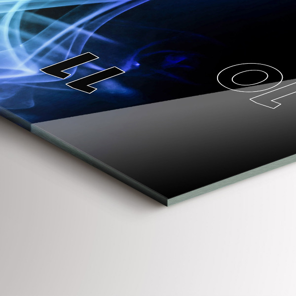 Horloge rectangulaire verticale Lignes colorées abstraites