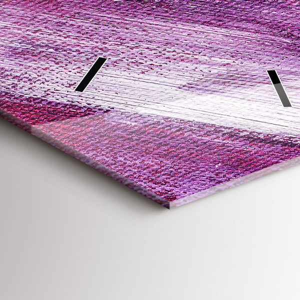 Horloge murale verticale Texture de peinture acrylique