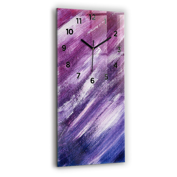 Horloge murale verticale Texture de peinture acrylique