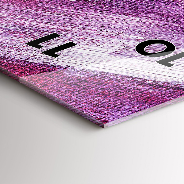 Horloge murale verticale Texture de peinture acrylique