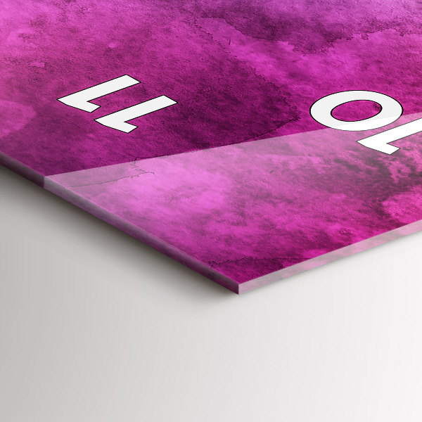 Horloge murale verticale Taches colorées