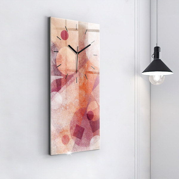 Horloge murale verticale Abstraction géométrique