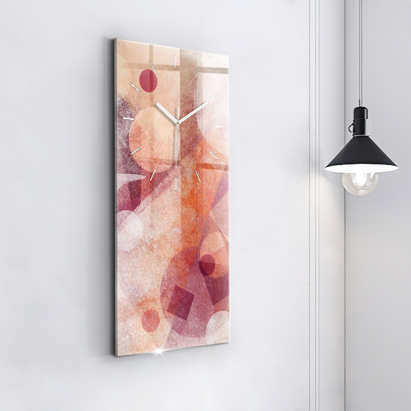 Horloge murale verticale Abstraction géométrique