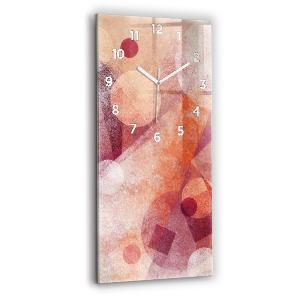 Horloge murale verticale Abstraction géométrique