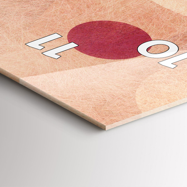 Horloge murale verticale Abstraction géométrique