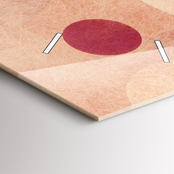 Horloge murale verticale Abstraction géométrique