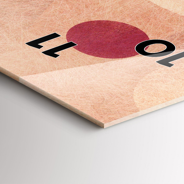 Horloge murale verticale Abstraction géométrique