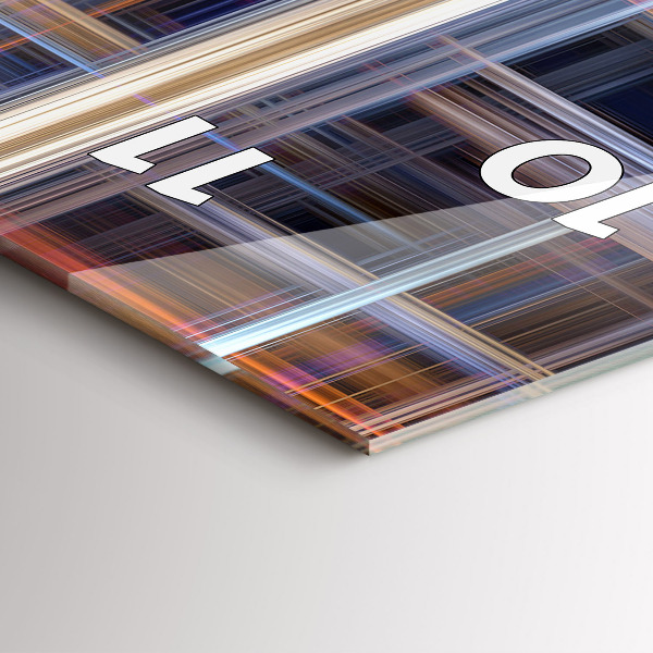 Horloge murale verticale Géométrie abstraite