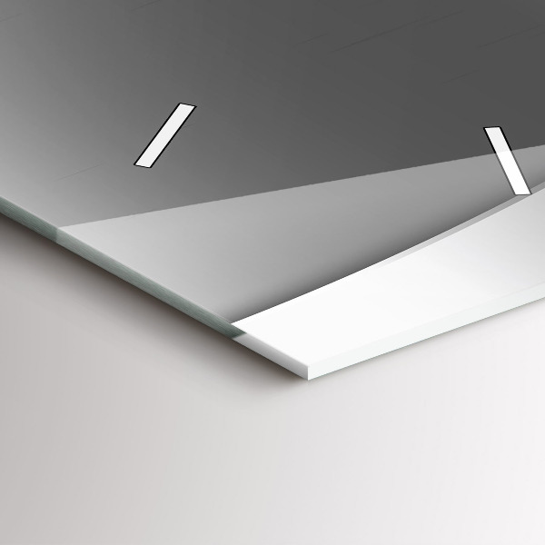 Horloge murale verticale Lignes argentées