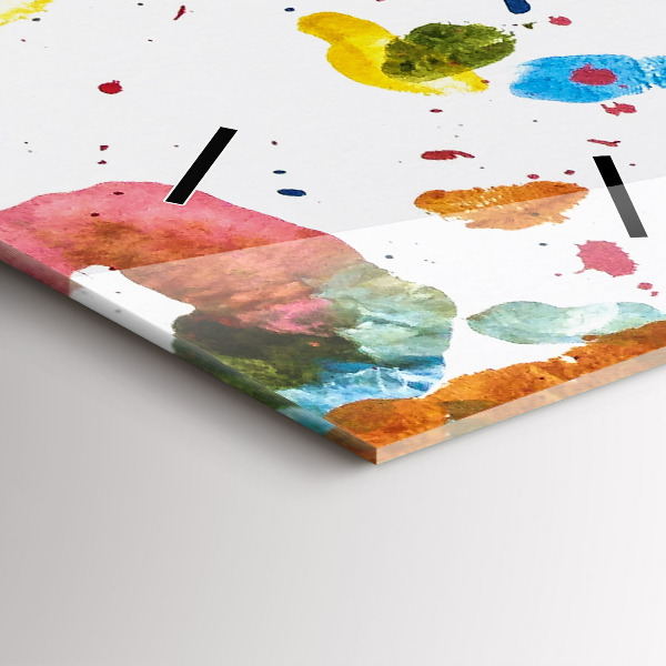 Horloge murale verticale 'Empreintes de mains d''enfants'